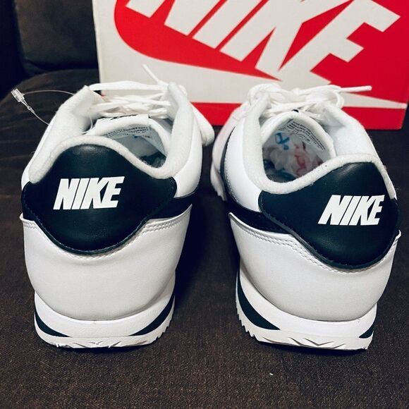 Mint Condition Nike Cortez Basic White Black '72 Forest Gump 8 US 41 EUR 9.5 Wms - Picture 6 of 9